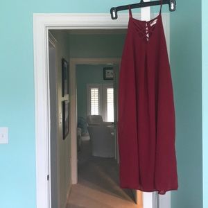 red cocktail dress
